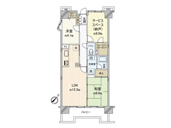 サニークレスト武蔵浦和 間取図(平面図)