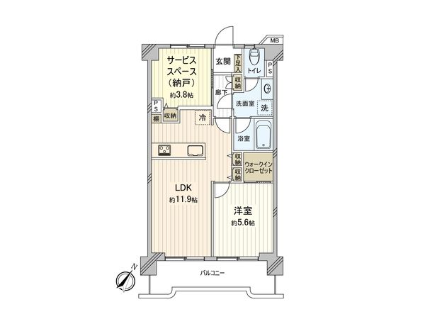 白幡コーポサンキョー 間取図(平面図)