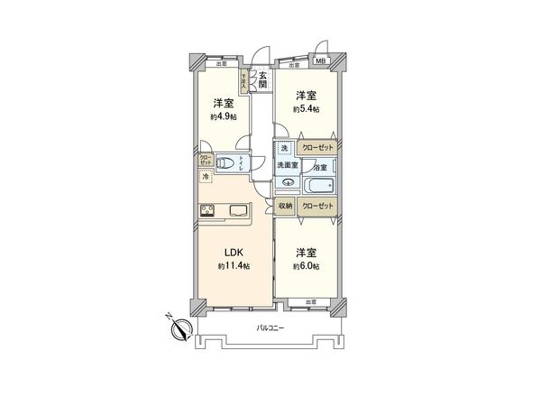 ライオンズガーデン西浦和第二 間取図(平面図)