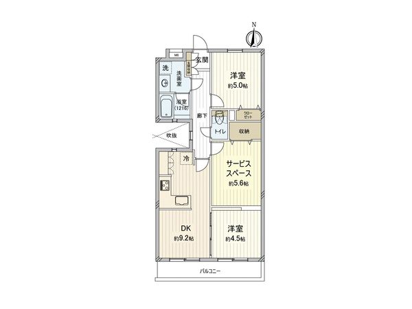 ライオンズマンション戸田 間取図