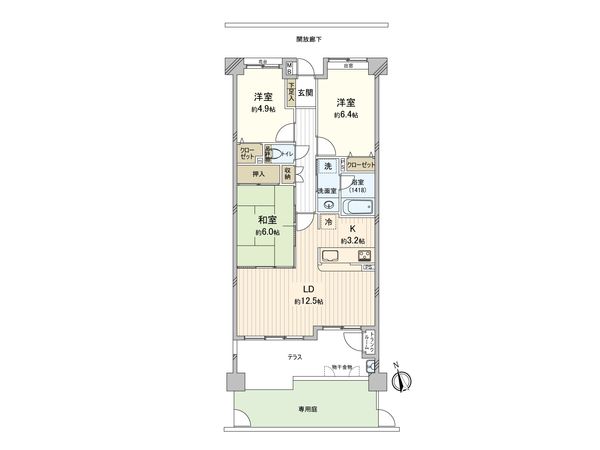 ネオハイツ戸田公園ガーデンタウン 間取図(平面図)