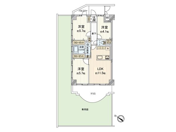 丸善中浦和ダイヤモンドマンション 間取図(平面図) 丸善中浦和ダイヤモンドマンション 間取図(平面図)