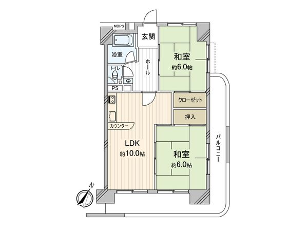 美女木ハイツ 間取図(平面図) 美女木ハイツ 間取図(平面図)