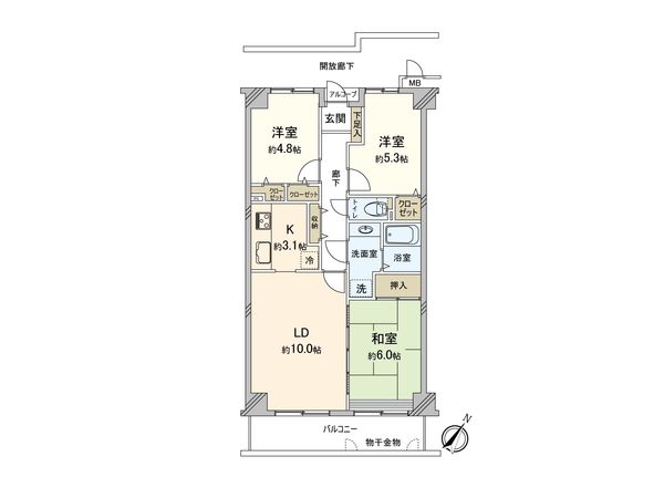 サーパス武蔵浦和第二 間取図(平面図) サーパス武蔵浦和第二 間取図(平面図)