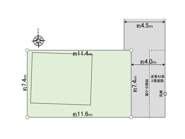 港区芝2丁目借地権付き戸建 間取図(平面図)