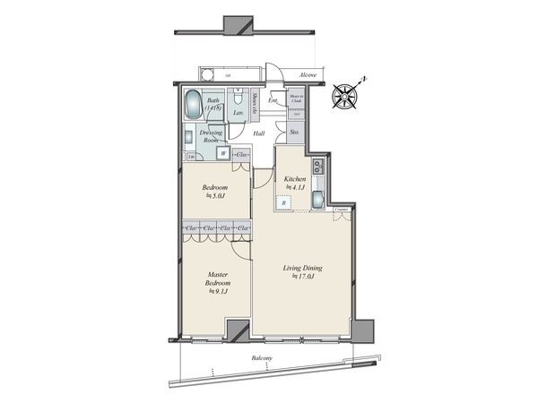 キャピタルマークタワー 間取図(平面図) 間取図(平面図)