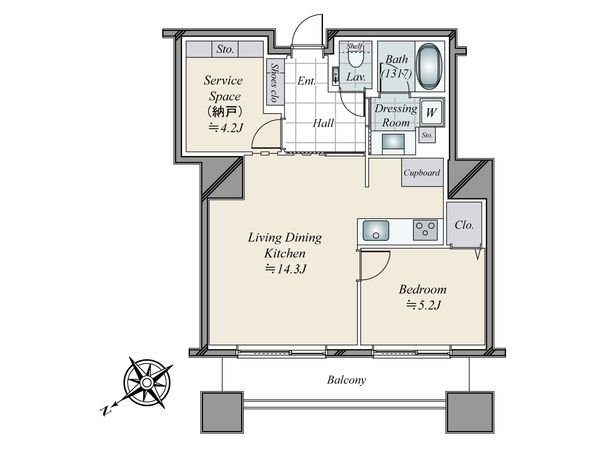 東京ツインパークス ライトウイング 間取図(平面図)