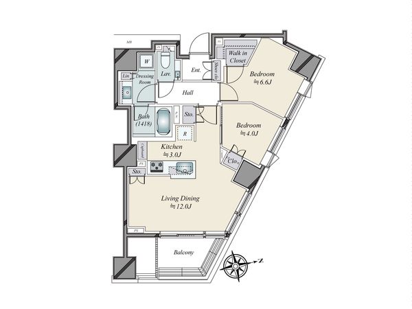 ザ・パークハウス西麻布レジデンス 間取図(平面図) ザ・パークハウス西麻布レジデンス 間取図(平面図)