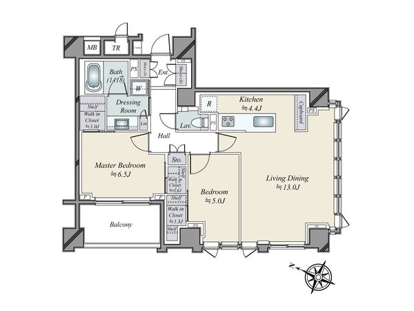 グランリビオ恵比寿 間取図(平面図) グランリビオ恵比寿 間取図(平面図)