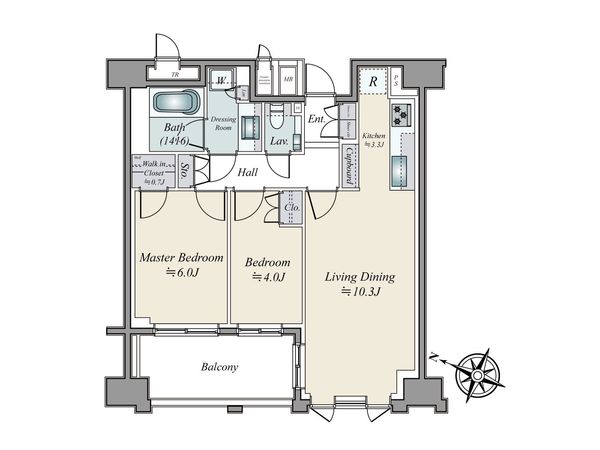グランリビオ恵比寿 間取図(平面図) グランリビオ恵比寿 間取図(平面図)