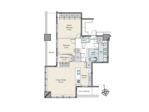 WORLD TOWER RESIDENCE 間取図(平面図) WORLD TOWER RESIDENCE 間取図(平面図)