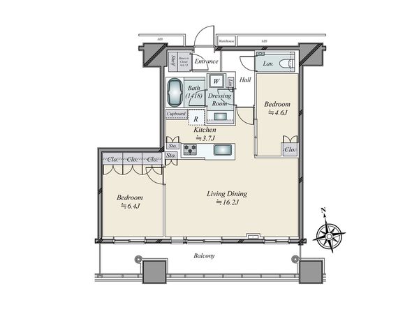 WORLD TOWER RESIDENCE 間取図(平面図) WORLD TOWER RESIDENCE 間取図(平面図)