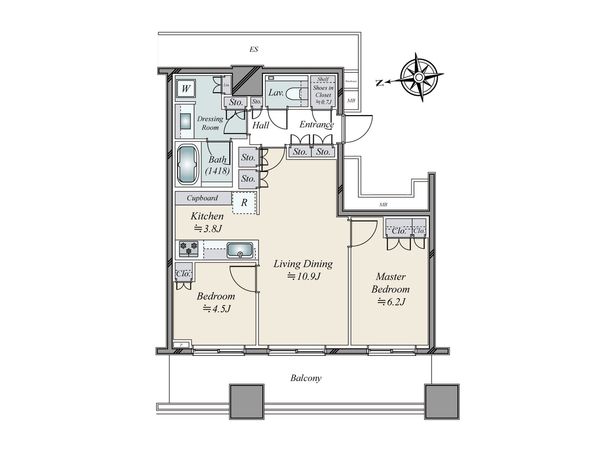 WORLD TOWER RESIDENCE 間取図(平面図) WORLD TOWER RESIDENCE 間取図(平面図)