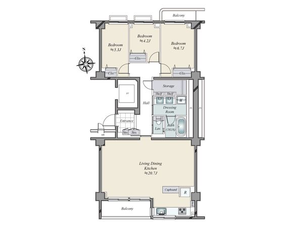 高輪スカイマンション 間取図(平面図) 高輪スカイマンション 間取図(平面図)