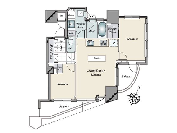 D’グランセ白金 間取図(平面図)