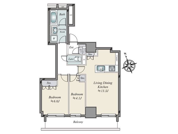 品川タワーレジデンス 間取図(平面図)