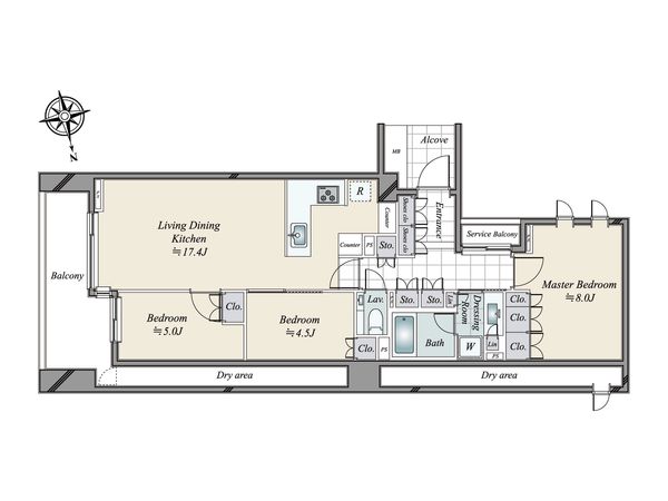グランドメゾン白金レジデンス 間取図(平面図) グランドメゾン白金レジデンス 間取図(平面図)