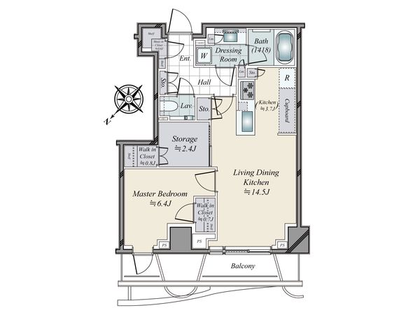 パークコート神宮北参道ザタワー 間取図(平面図) パークコート神宮北参道ザタワー 間取図(平面図)