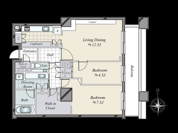 白金タワー タワー棟 間取図(平面図) 間取図(平面図)