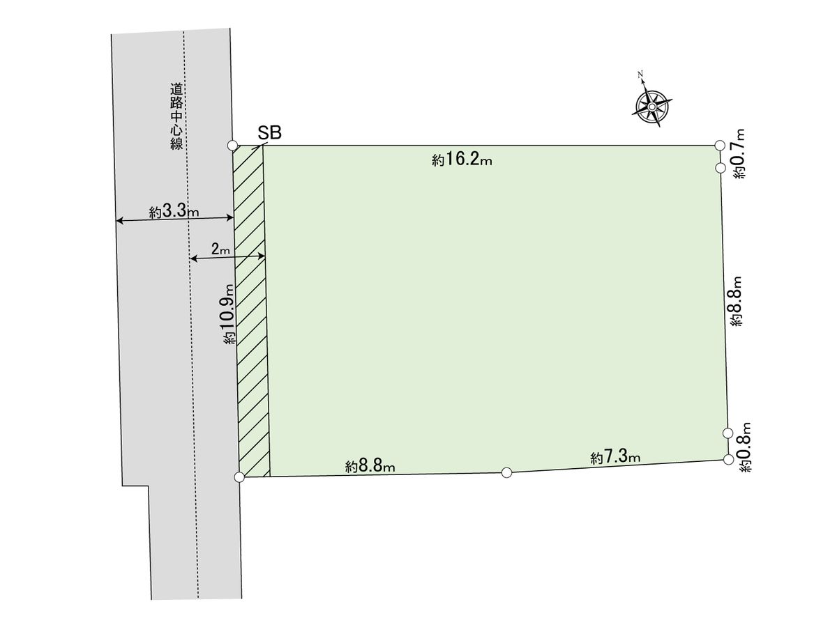 新宿区矢来町土地 区画図 区画図