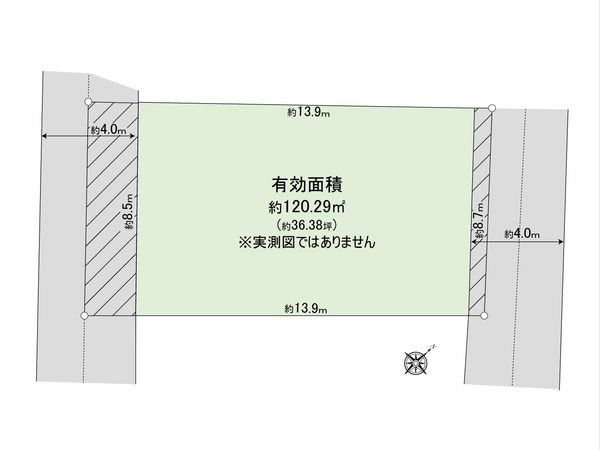 世田谷区下馬五丁目 土地 区画図 世田谷区下馬五丁目 土地 区画図