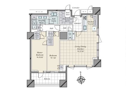 三田ガーデンヒルズ パークマンション 間取図(平面図) 三田ガーデンヒルズ パークマンション 間取図(平面図)