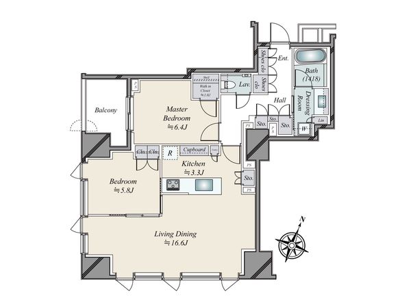 パークホームズ日本橋三越前ザレジデンス 間取図(平面図) 間取図(平面図)