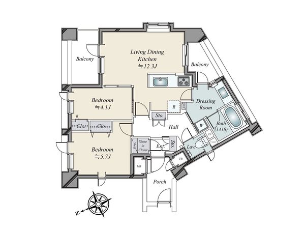 サンクタス本郷 間取図(平面図) 間取図(平面図)