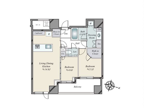 ブランズ四番町 間取図(平面図)