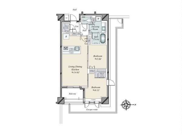 ザ・パークハウス市谷加賀町レジデンス 間取図(平面図) ザ・パークハウス市谷加賀町レジデンス 間取図(平面図)