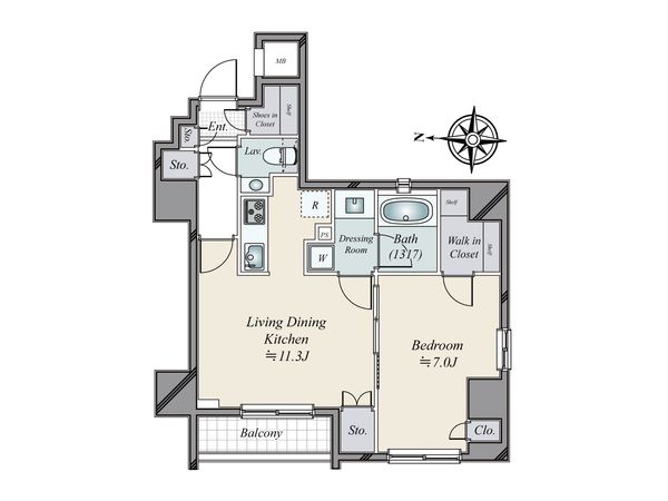 シティインデックス千代田秋葉原 間取図(平面図)