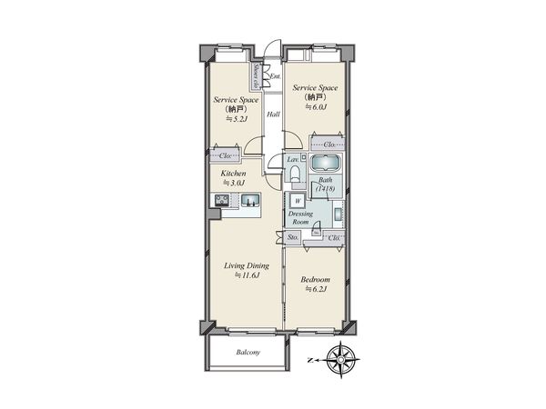 グランツオーベル目白近衛町 間取図(平面図)