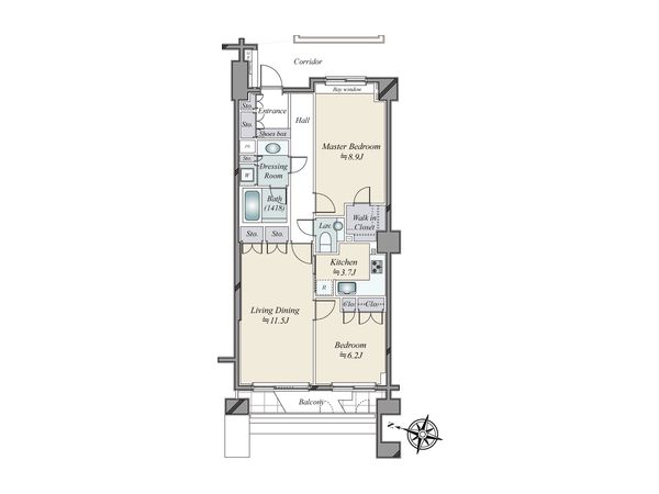 グランフォルム六番町 間取図(平面図) グランフォルム六番町 間取図(平面図)