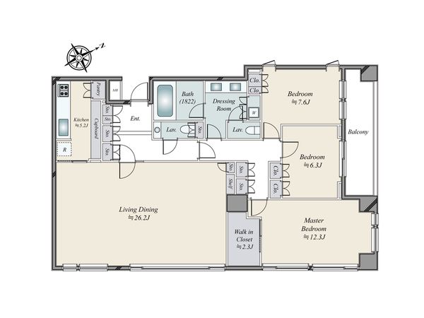 シエルトーレ三番町 間取図(平面図) シエルトーレ三番町 間取図(平面図)