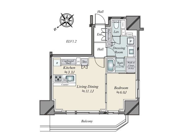 ザ・パークハウス麹町レジデンス 間取図(平面図)