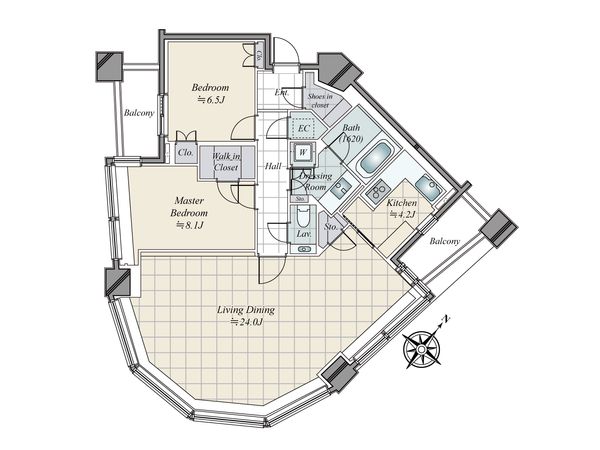 パークコート赤坂ザタワー 間取図(平面図) 間取図(平面図)