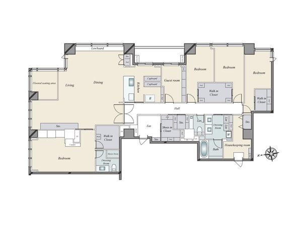 シティタワー高輪 間取図(平面図) 間取図(平面図)