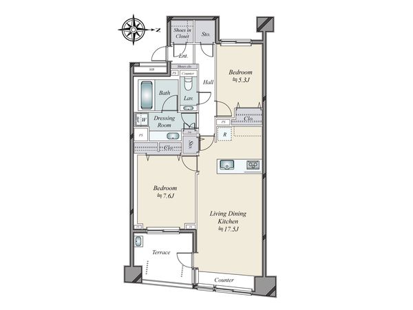 パーク・コート四谷 間取図(平面図) 間取図(平面図)