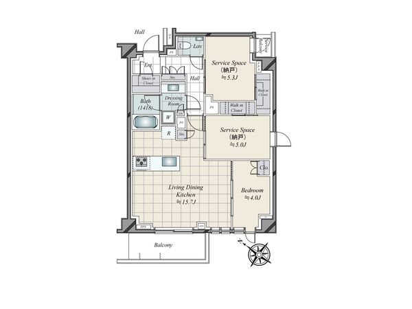 ディアナコート小石川播磨坂レジデンス 間取図(平面図)