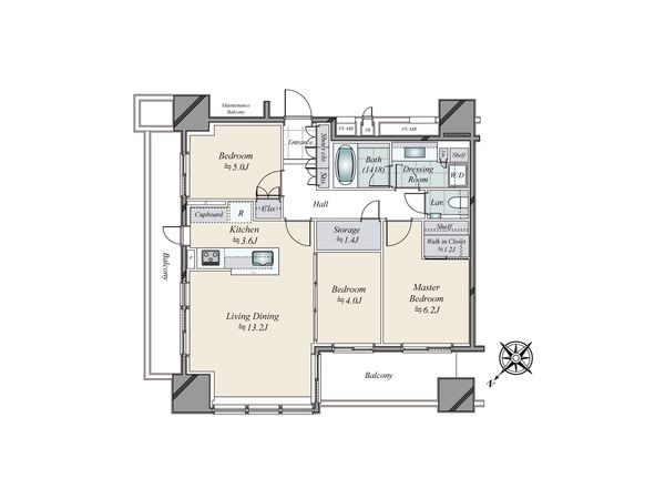 パークコート千代田富士見ザ タワー 間取図(平面図) パークコート千代田富士見ザ タワー 間取図(平面図)