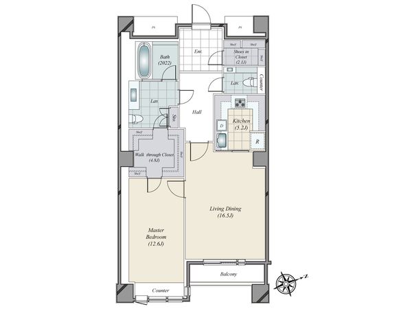 ザ・ウエストミンスター六本木 間取図(平面図)