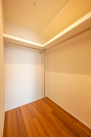 寝室部分ウォークインクローゼット