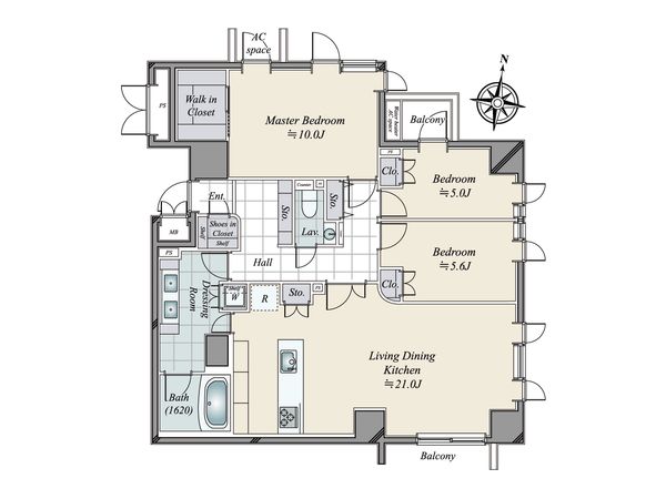 九段坂ハウス 間取図(平面図)