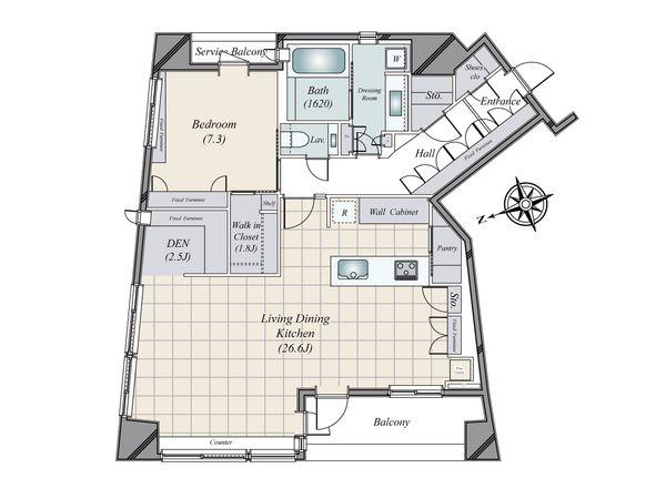プラウド新宿御苑エンパイア 間取図(平面図) プラウド新宿御苑エンパイア 間取図(平面図)