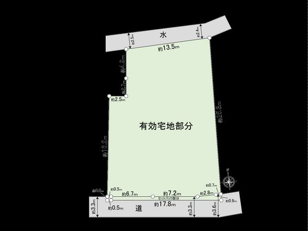 目黒区駒場一丁目 土地 区画図