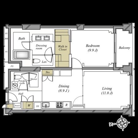 FOUR SEASONS HOTEL RESIDENCES KYOTO 間取図(平面図)
