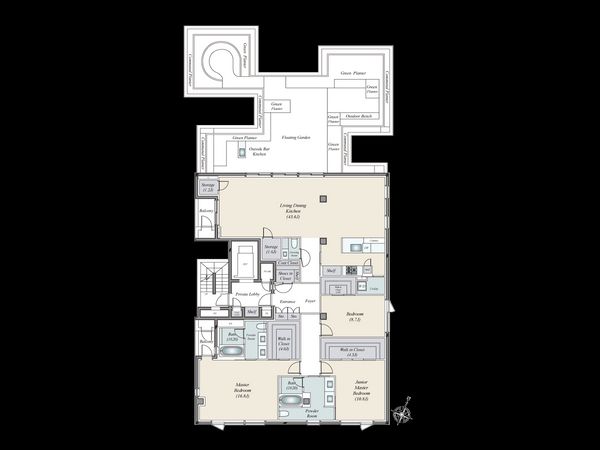 HILLPEAK TOKIWAMATSU 間取図(平面図)