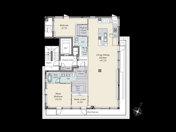 HILLPEAK TOKIWAMATSU 間取図(平面図) HILLPEAK TOKIWAMATSU 間取図(平面図)