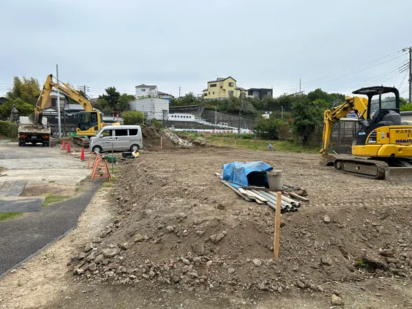 宅地造成工事中。