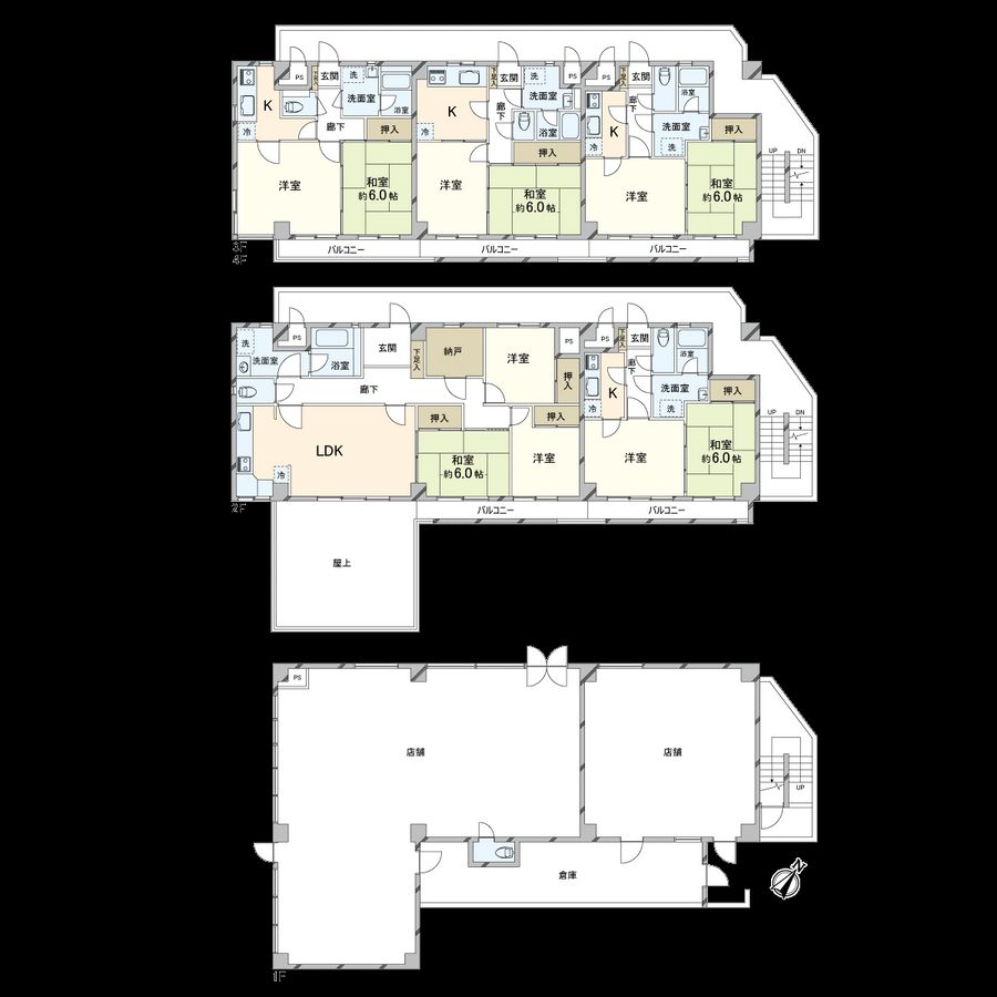 寿屋ビル 間取図(平面図) 間取図(平面図)